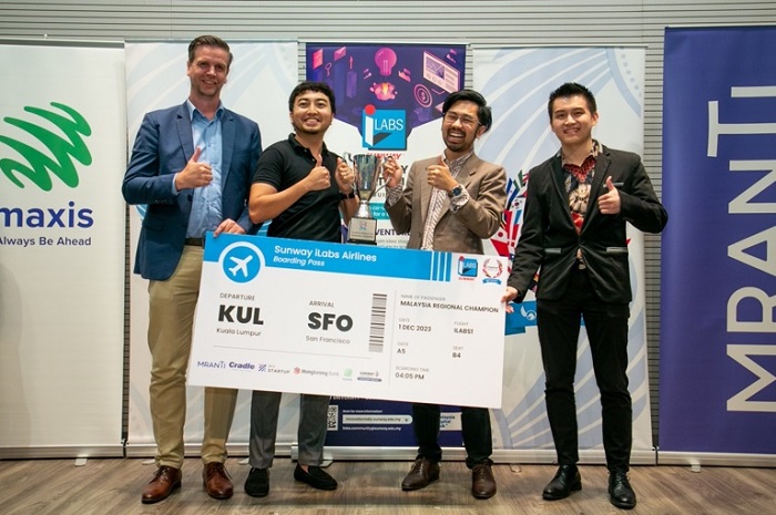 (From left): Sunway Group chief innovation officer, Matt van Leeuwen; Aphelia co-founder Matt Kamil; Aphelia co-founder M. Razlan Dhamir Hamdan and Pegasus Ventures exec, Fentoni Karly.